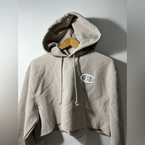 Champion Women’s Reverse Weave Drop Shoulder Cropped Hoodie size X small - Picture 6 of 9